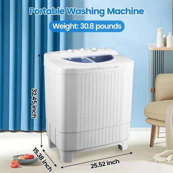 Portable Washing Machine, 15.5 Lbs Semi-Automatic Martinique