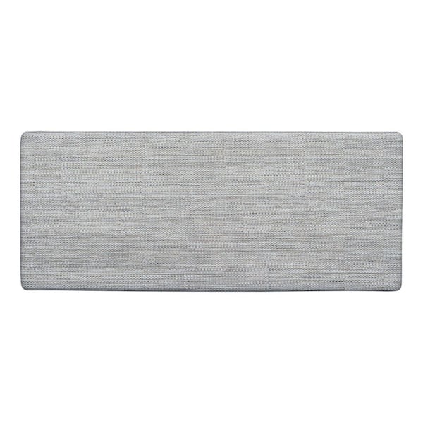 Ultra-Soft 48 in. x 20 in. Polyester High-Density Foam Non-Slip Indoor Anti Fatigue Mat Light Gray