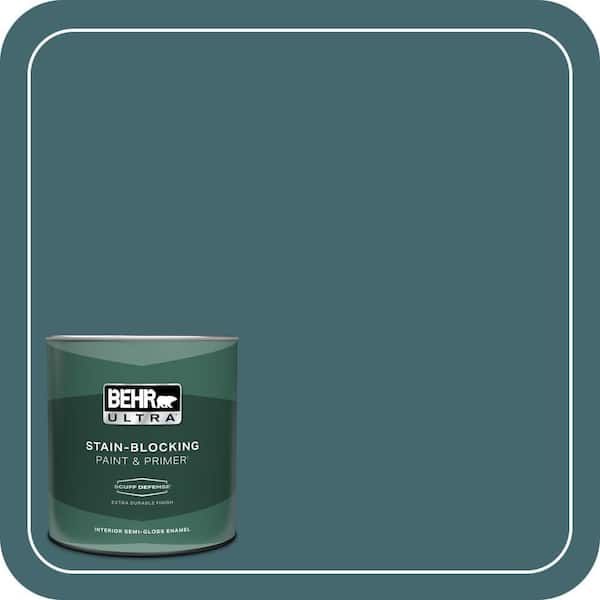 BEHR ULTRA 1 qt. Home Decorators Collection #HDC-AC-05L Jade Extra Durable Semi-Gloss Enamel Interior Paint & Primer