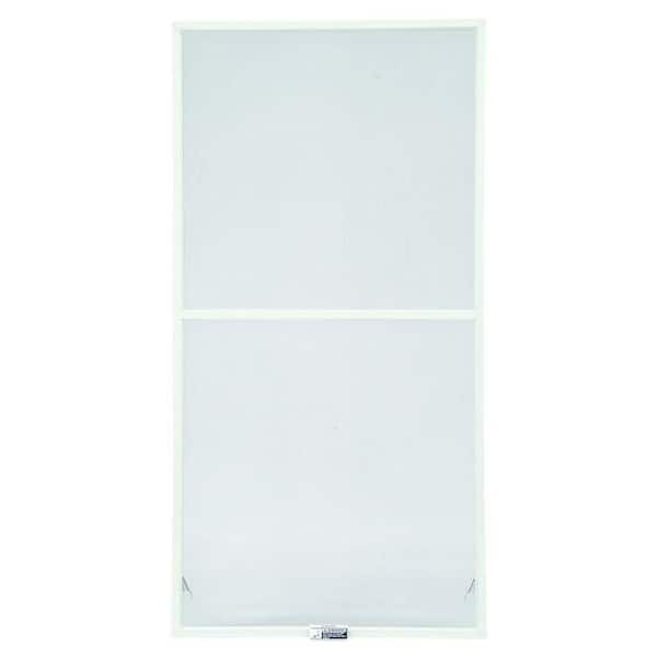 19-7/8 in. x 38-27/32 in. 400-Series White Aluminum Double-Hung Window Screen