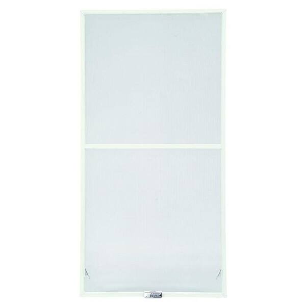 19-7/8 in. x 38-27/32 in. 400-Series White Aluminum Double-Hung Window Screen