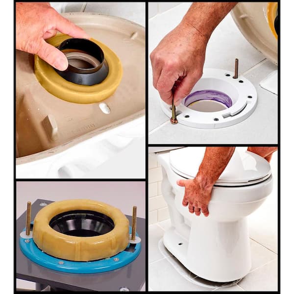 Porcelain Rv Toilet 2-Pack Toilet Wax Ring Kit High Polymer