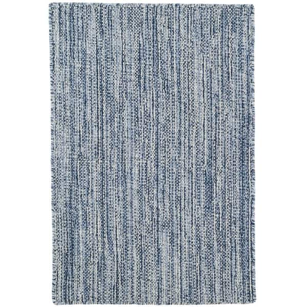 Bella Handwoven Wool by Bunny Williams Navy 4 ft. x 6 ft. Indoor Area Rug