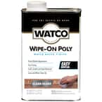 1 qt. Satin Wipe On Water Based Polyurethane (4 Pack)