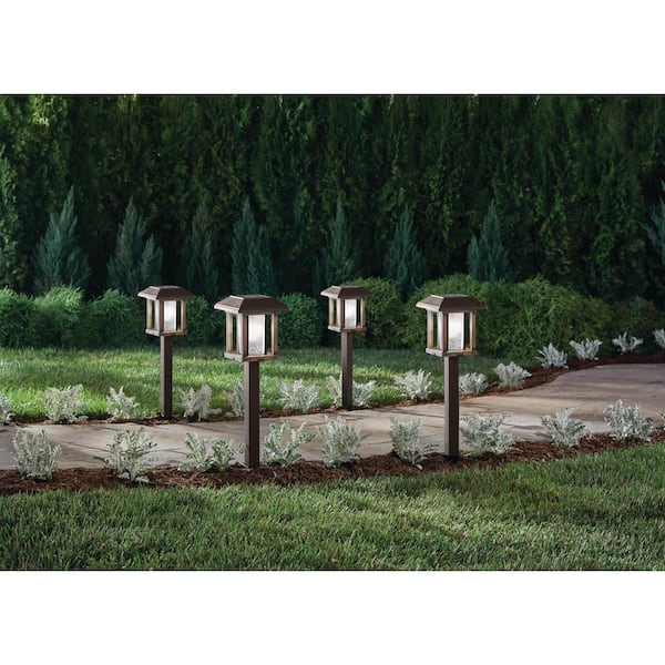 Hampton bay solar on sale lights 4 pack