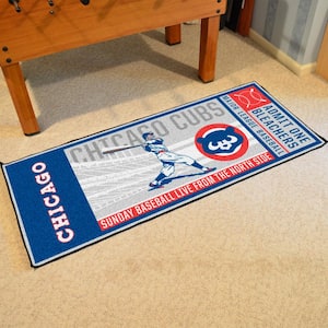 Chicago Cubs Gray 2 ft. 6 in. x 6 ft. Ticket Runner Rug