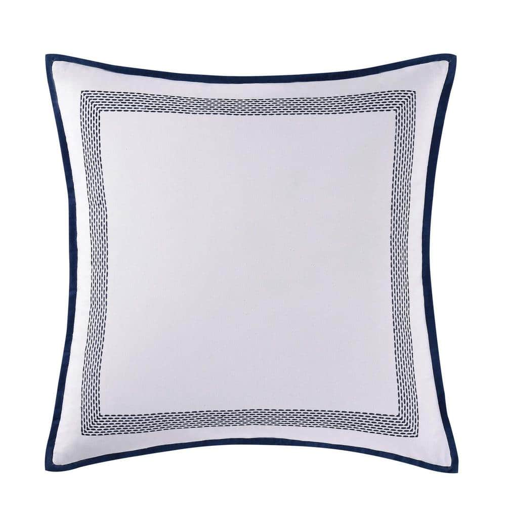 Reef Geometric Cotton Pillow Cover