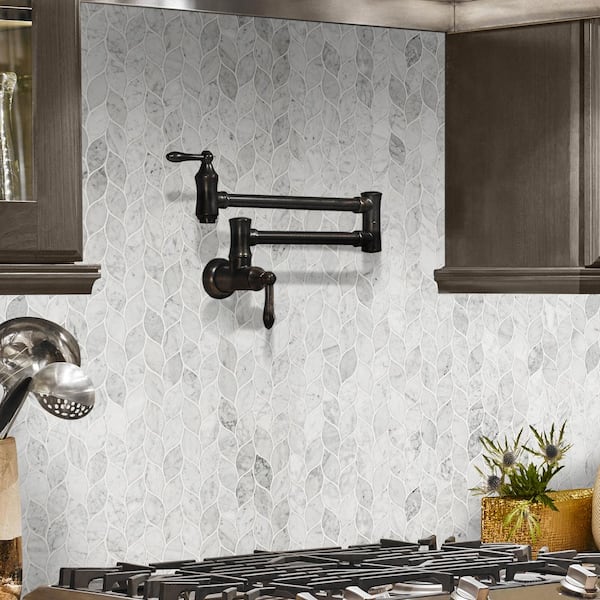 Carrara White Blanco 12 in. x 13 in. Honed Marble Floor and Wall Tile (10.8 sq. ft./Case)