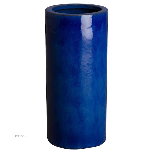 Emissary Blue Ceramic Umbrella Stand