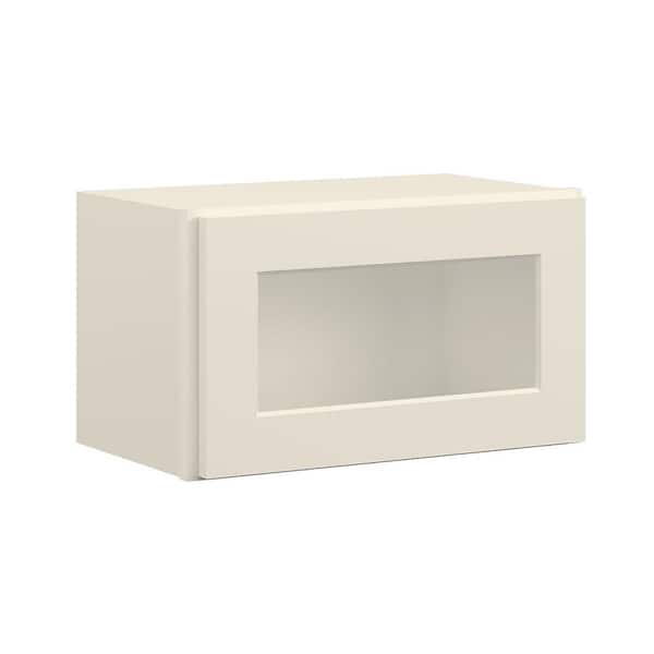 Hausvita 21 in. W x 12 in. D x 12 in. H in Antique White Plywood Ready to Assemble Wall Cabinets without Glass