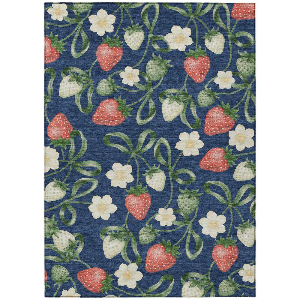 Chantille Machine Washable Indoor/Outdoor Abstract ACN2864 Navy 3 ft. x 5 ft. Area Rug price history on PriceWatchPro