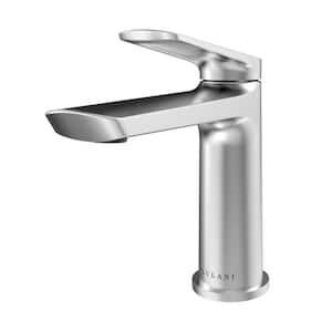 Ibiza 1-Handle Single Hole Bathroom Faucet in Brushed Nickel
