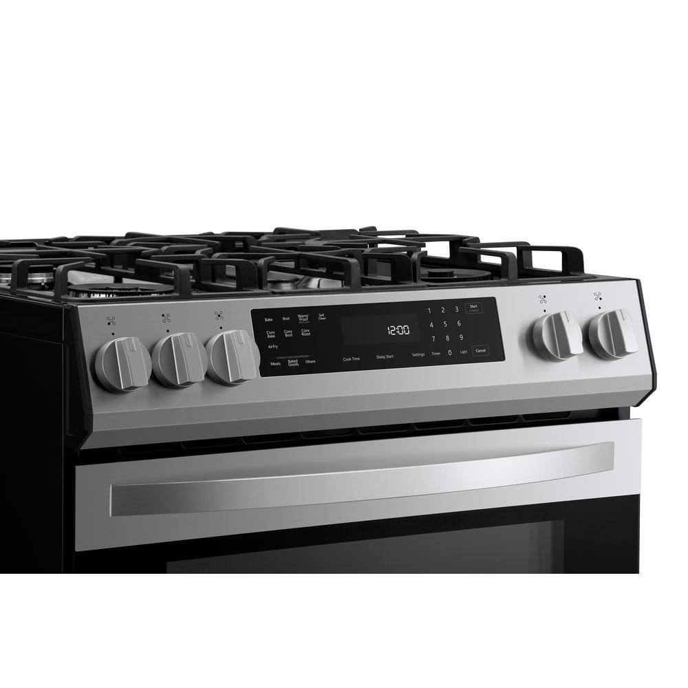 30-inch Stainless Steel Freestanding Gas Range with Convection and Self-Cleaning