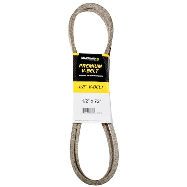 MaxPower 1/2 in. x 72 in. Premium V-Belt 347515 - The Home Depot