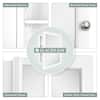 Glacier Bay 20 in. W x 26 in. H Rectangular Framed Recessed or Surface-Mount Bathroom Medicine Cabinet with Mirror, White 33156
