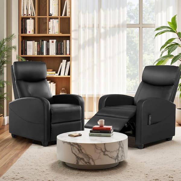 テーブル・チェア・ハンモック BRUNT CHECKMATE L BLACK MoNiBloom Recliner Chair with Ottoman, Adjustable