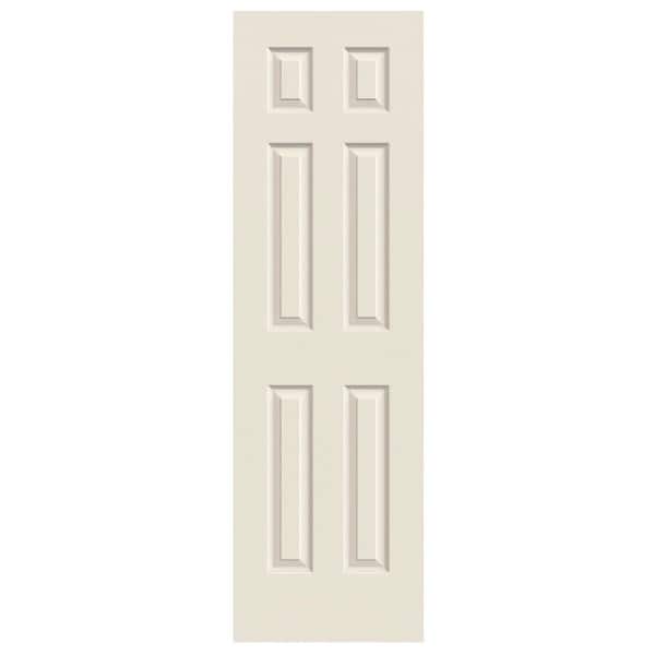 24 in. x 80 in. 6 Panel Colonist Primed Textured Molded Composite MDF Interior Door Slab