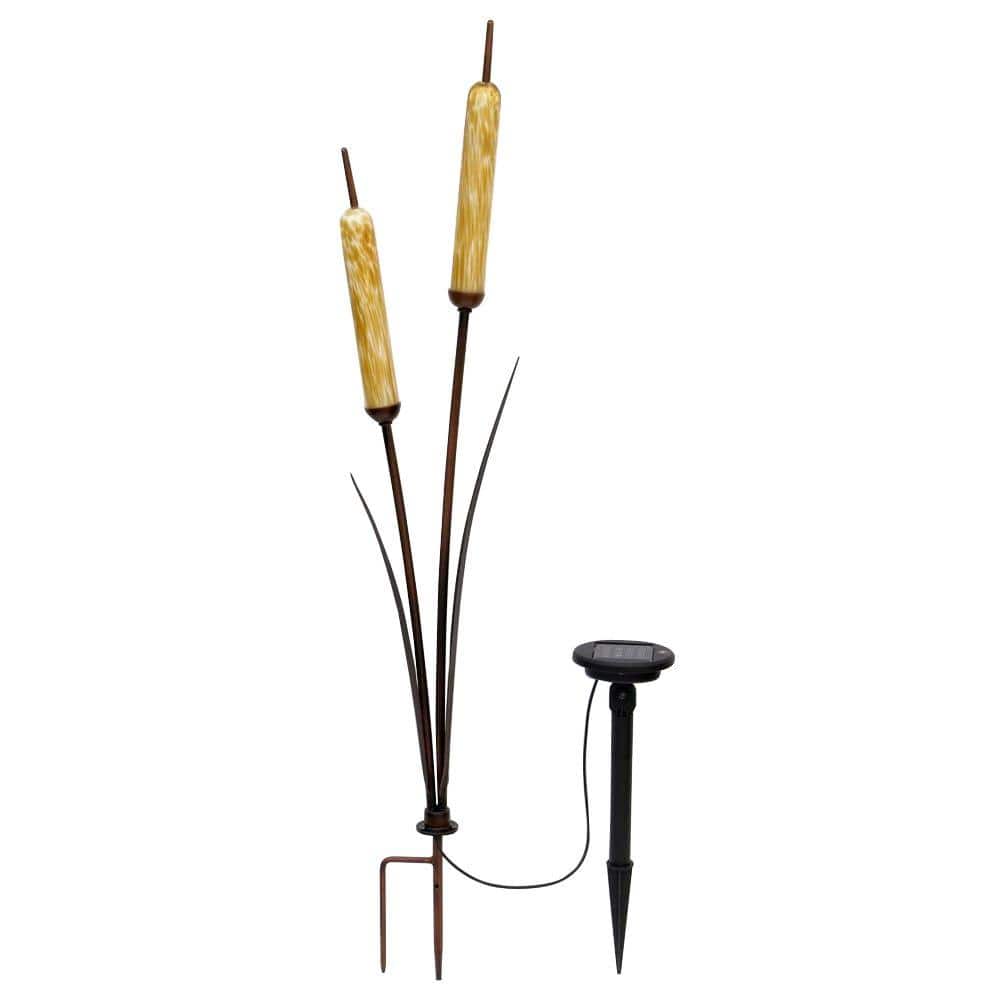 Trendscape Solar LED Single PC Twin Head Cattail Light GX-2441