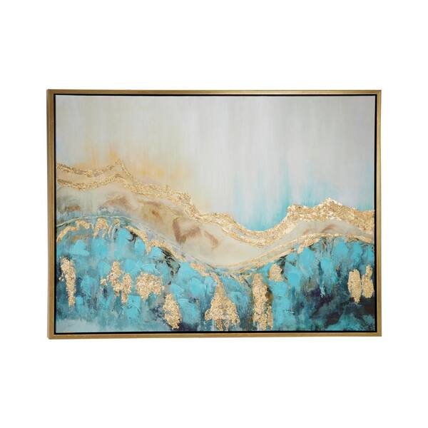 Abstract Brownish White Flow Painting Canvas Poster Art Print Wall  Home Decor