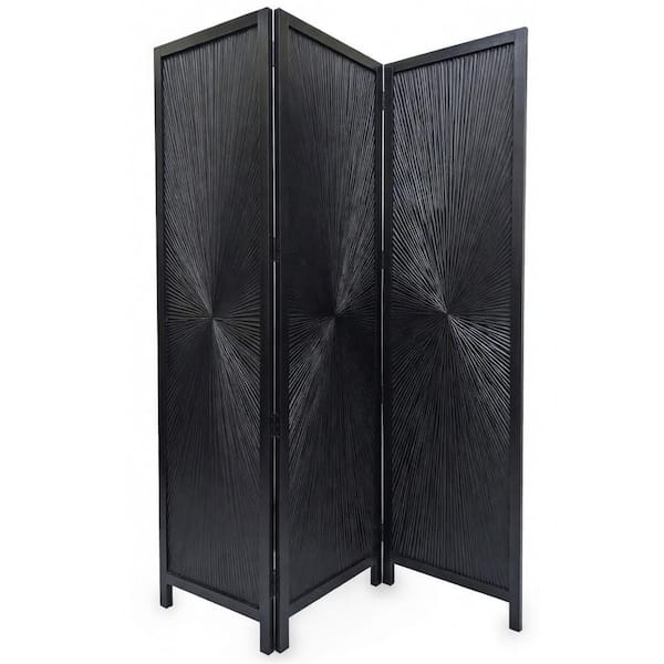 Red Lantern 4 ft. Short Double Cross Shoji Screen - Honey - 3