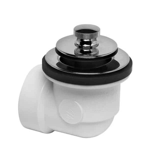 Schedule 40 PVC Bathtub Drain Waste and Overflow Kit with Chrome Drain Stopper