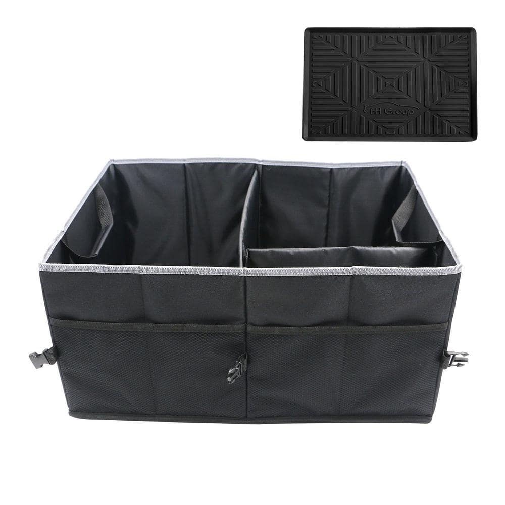 Couch Drink Cup Holder Sofa Tray Bed Car Black Foam 4 Compartment 15.5  Wide