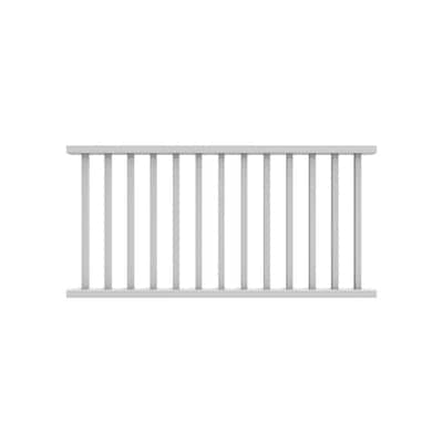 6 ft. x 36 in. Select White Vinyl Rail Kit with Square Balusters