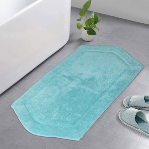 Waterford Collection 100% Cotton Tufted Bath Rug, 24 x 40 Rectangle, Turquoise