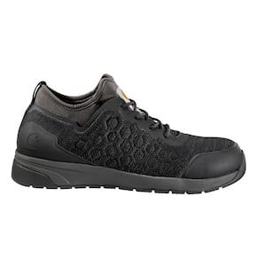 Men's FORCE - Slip Resistant Athletic Shoes - Nano Composite Toe - Black -SD - 10.5(M)