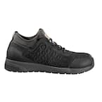 Men's FORCE - Slip Resistant Athletic Shoes - Nano Composite Toe - Black -SD - 10(M)