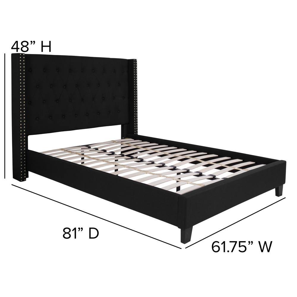 Light Gray King Platform Bed - thumbnail 7