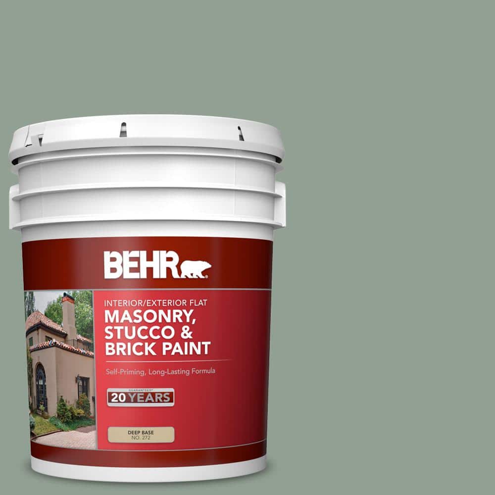 5 gal. #N400-4 Forest Path Flat Interior/Exterior Masonry, Stucco and Brick