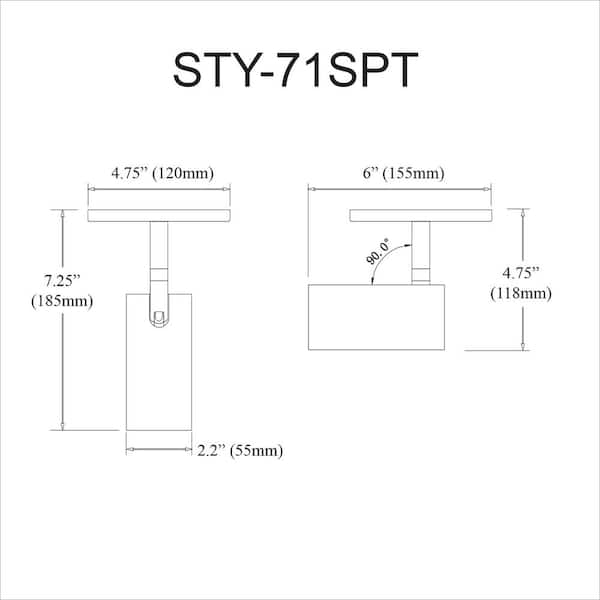 Stanly Spot Light by Dainolite, STY-71SPT-MW