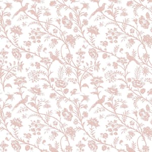 Laura Ashley Shepherd's Purse Dark Blush Wallpaper