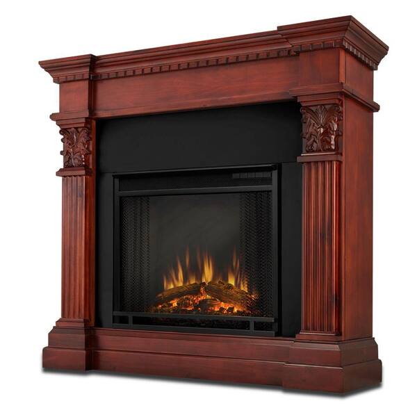 Real Flame Gabrielle 42 in. Electric Fireplace in Dark Mahogany-DISCONTINUED