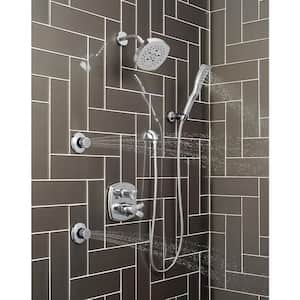 1-Spray Patterns 1.75 GPM 2.34 in. Wall Mount Handheld Shower Head with H2Okinetic in Chrome