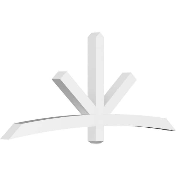 Ekena Millwork Alberta 84 in. W x 35 in. H x 4 in. D Signature Polyurethane Bracket
