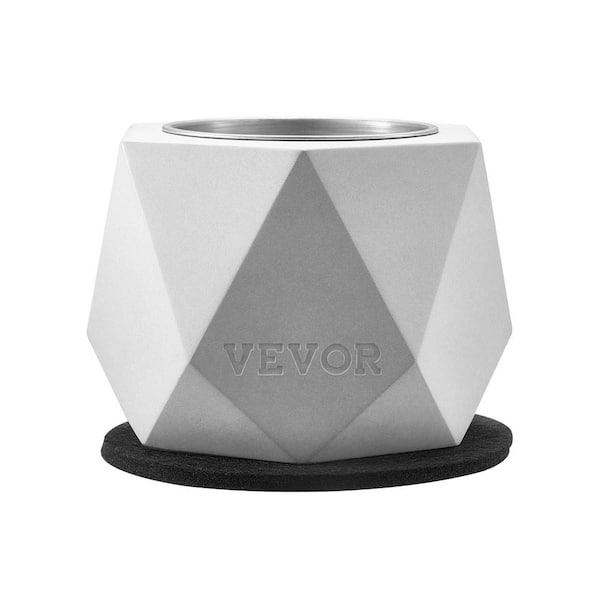 Tabletop Fire Pit Bowl, Concrete Tabletop Fireplace Outdoor Indoor Decor, Portable Rubbing Alcohol Burner Smores Maker