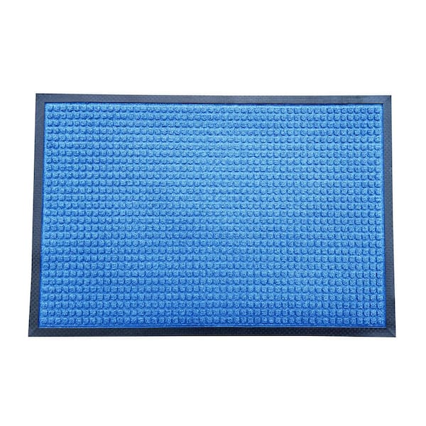 Envelor Blue 48 in. x 72 in. Button Floor Mat Indoor/Outdoor Door Mat, Button - Blue