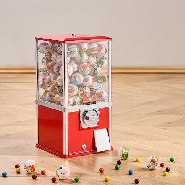 SVOPES Gumball Machine for Kids 21 in. Home Vending Dispenser Dry Food Dispensers, Red