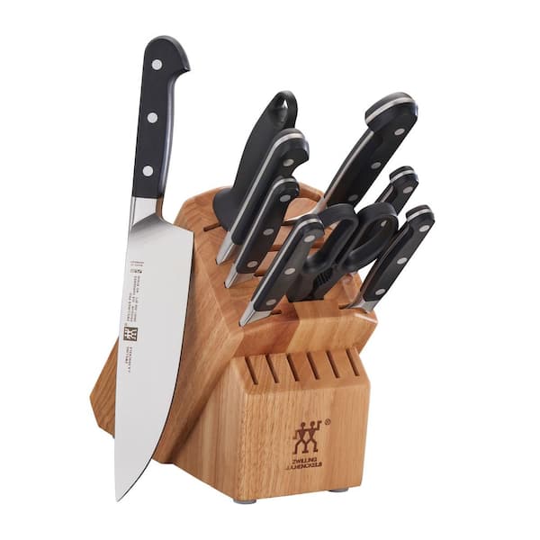 Colorful Professional 12 Piece Steel Knife Set by Cooler Kitchen - Ergonomic & Dishwasher Safe