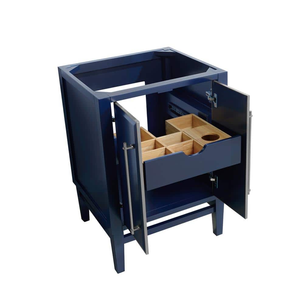 Mason 24" Navy Blue Solid Wood Single Vanity Cabinet
