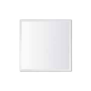 24 in. W x 24 in. H Frameless Square Beveled Edge Bathroom Vanity Mirror