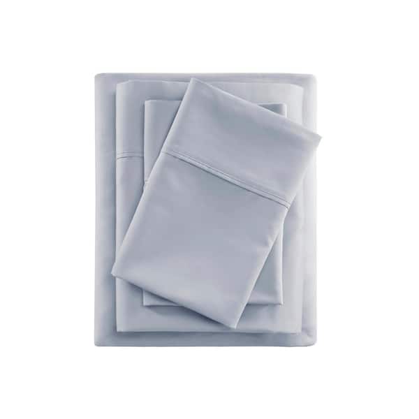 Beautyrest 600 Thread Count 4-Piece Blue Cooling Cotton Full Sheet Set