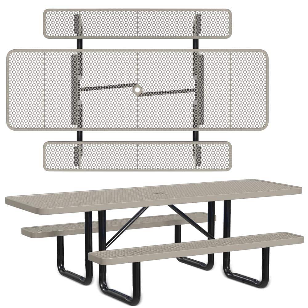 Rectangular Ada Leisure Craft 8 ft. Rectangle ADA Accessible Portable Outdoor ...