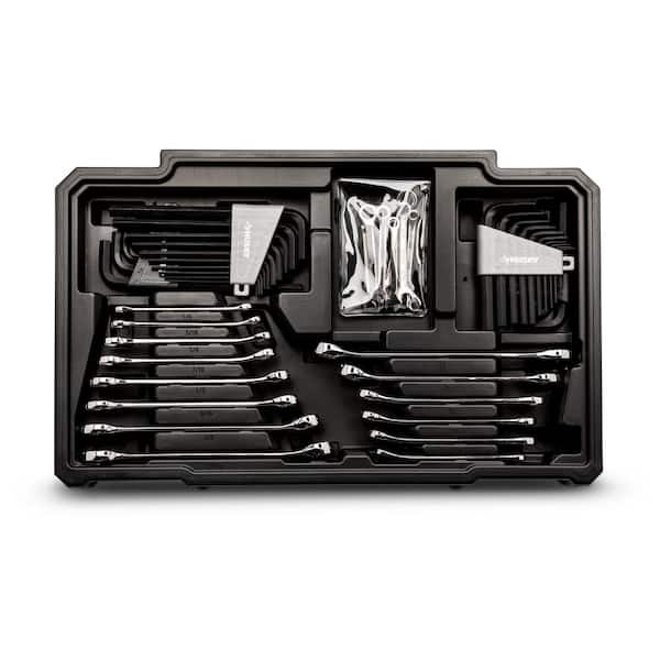 Husky 300-Piece SAE/Metric Mechanics Tool Set with Tool Box