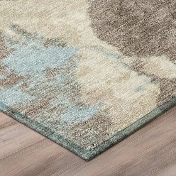 Chantille Machine Washable Indoor/Outdoor Abstract ACN3017 Taupe 10 ft. x 14 ft. Area Rug