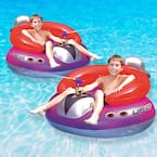 Swimline UFO Inflatable Spaceship Squirter Pool Toy Game (2-Pack) 9078 ...