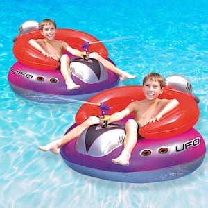 UFO Inflatable Spaceship Squirter Pool Toy Game (2-Pack)