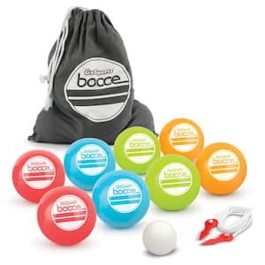 Soft Bocce Set Includes 8 Weighted Balls Pallino and Case Play Indoors or Outdoors